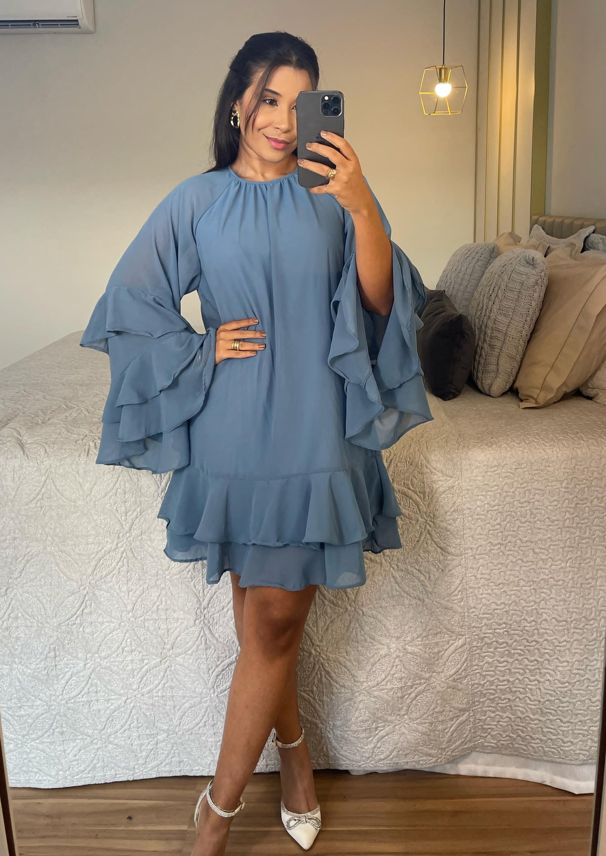 Vestido Jolie – Chifon Com Detalhes