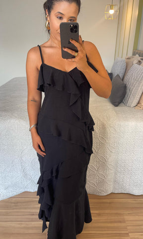 Vestido Betina - Longo com Bababados