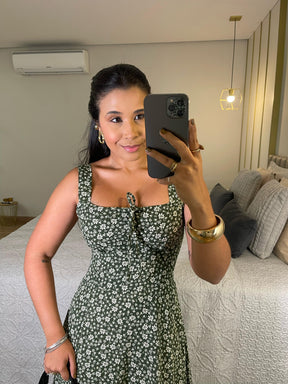 Vestido Lud - MaxMidi com Fenda Lateral