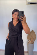 Macacão Gabriela - Alfaiataria com Amarração