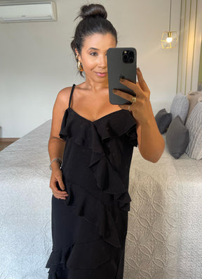 Vestido Betina - Longo com Bababados