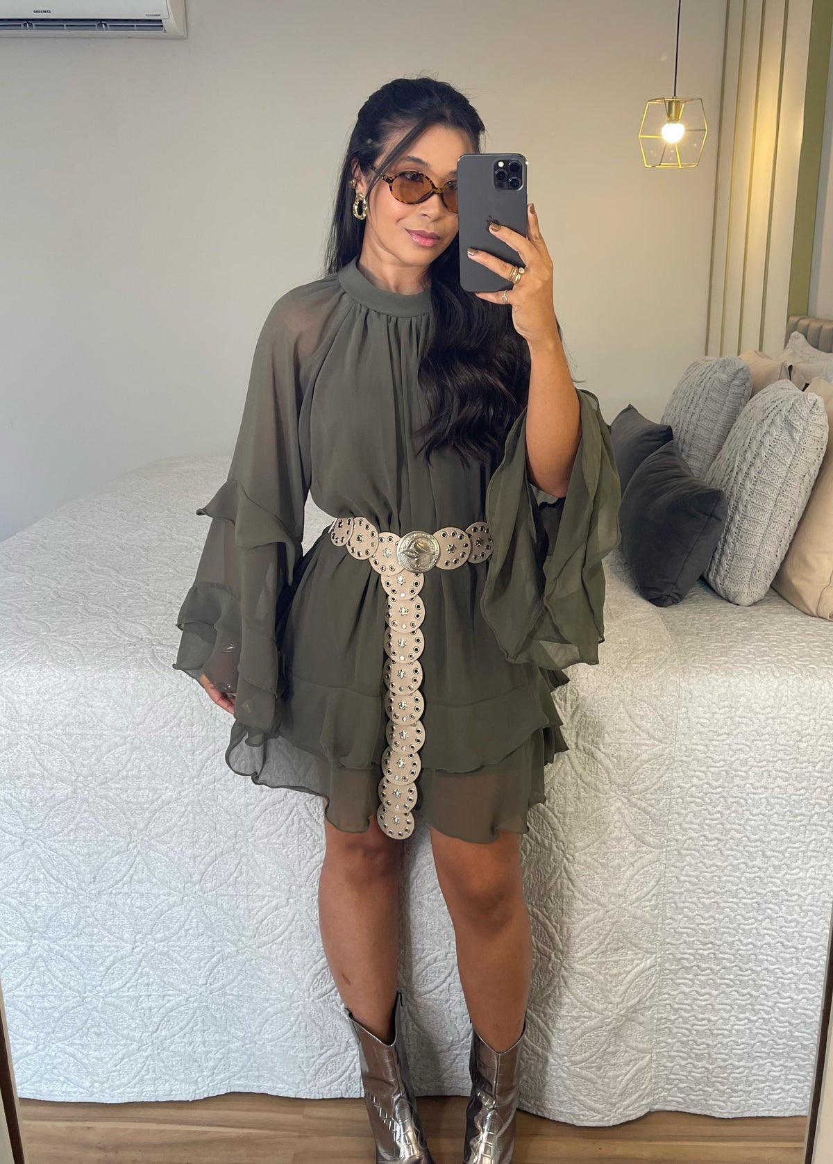 Vestido Jolie – Chifon Com Detalhes