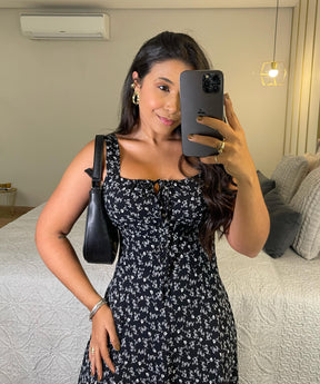 Vestido Lud - MaxMidi com Fenda Lateral