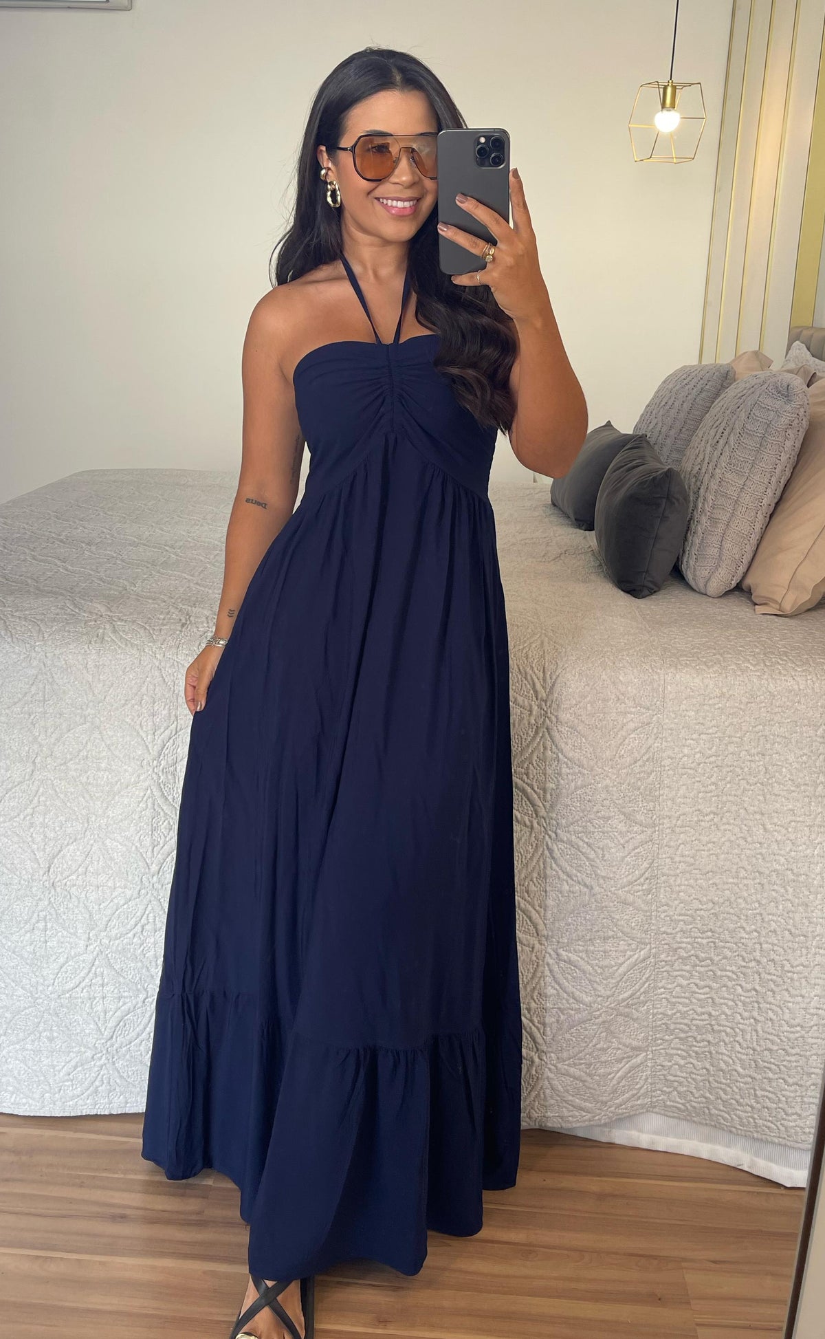 Vestido Naty – Longo, sofisticado e confortável