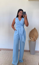 Macacão Gabriela - Alfaiataria com Amarração