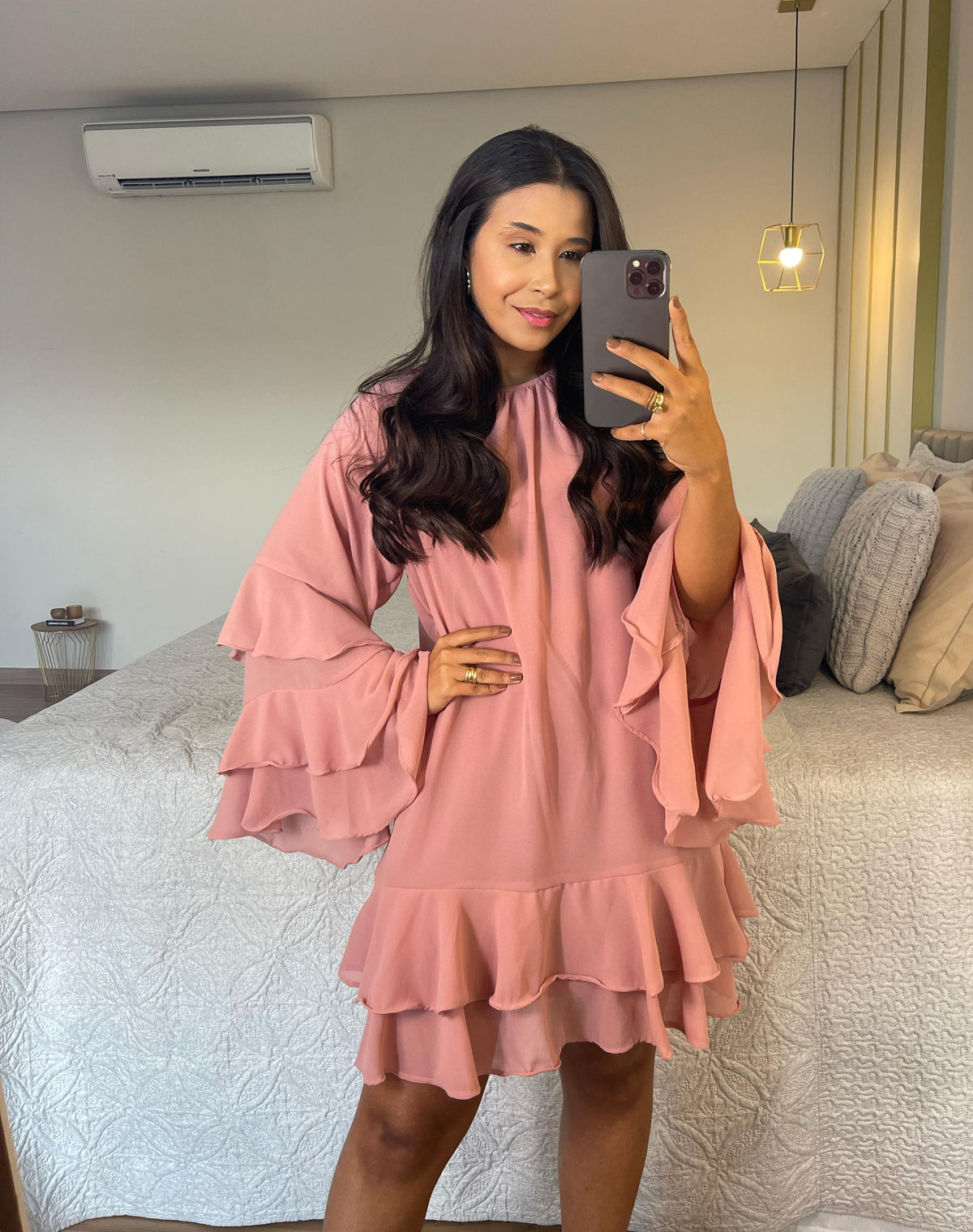 Vestido Jolie – Chifon Com Detalhes