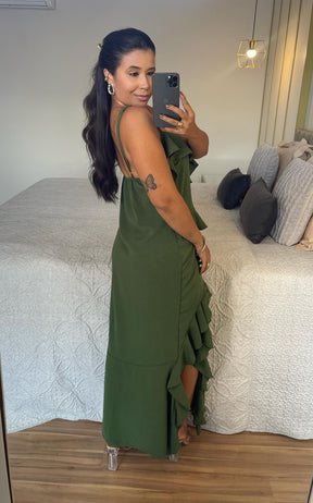 Vestido Betina - Longo com Bababados
