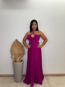 Vestido Mirela em Crepe com Amarração nas Costas