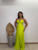 Vestido Mirela em Crepe com Amarração nas Costas