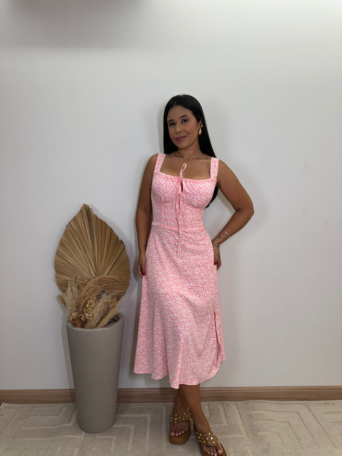 Vestido Lud - MaxMidi com Fenda Lateral
