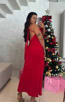 Vestido Camille - Duna com Gola Choker