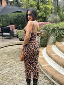 Vestido Onça - MaxMidi Tule com Elastano