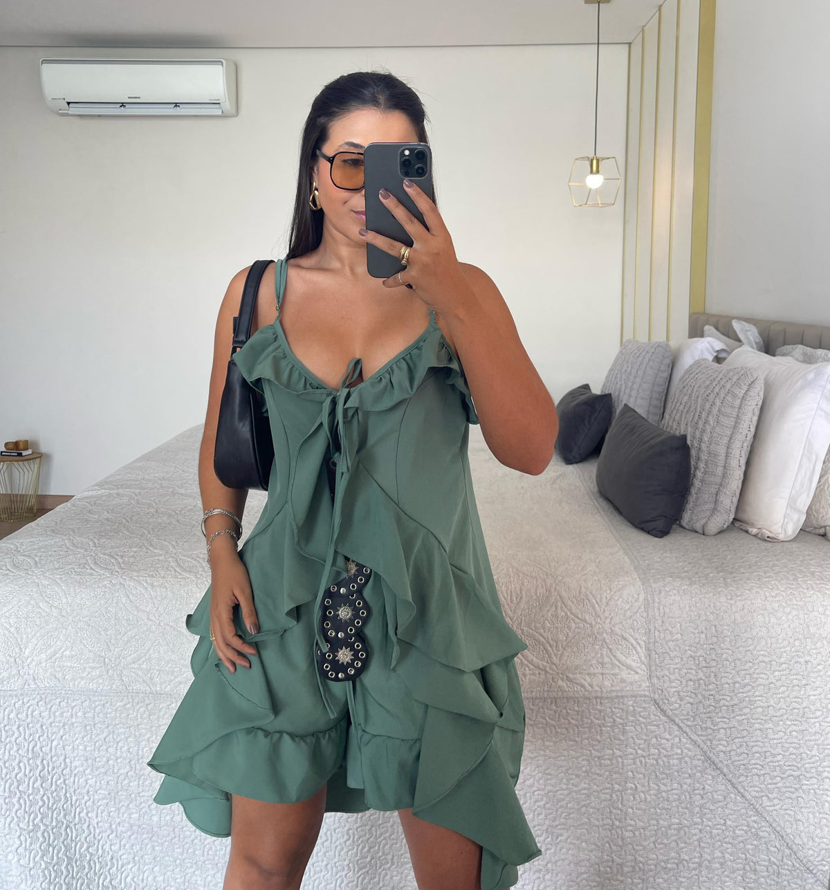 Conjunto Boho - Crepinho com Amarração e Regulagem