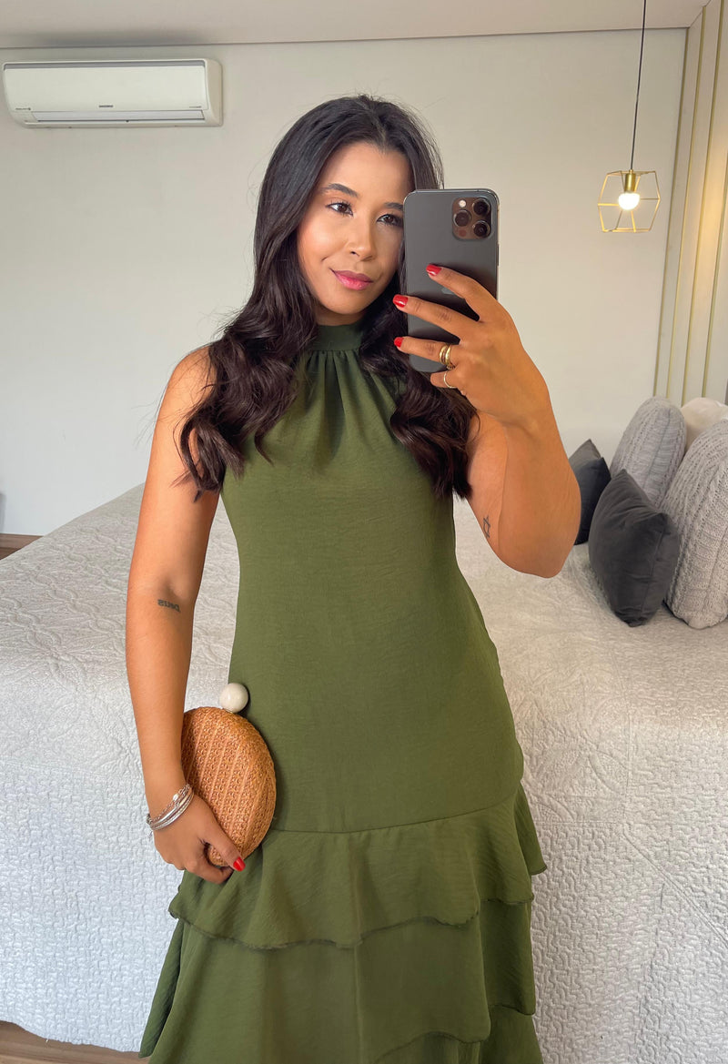 Vestido Bella - Duna com Babados