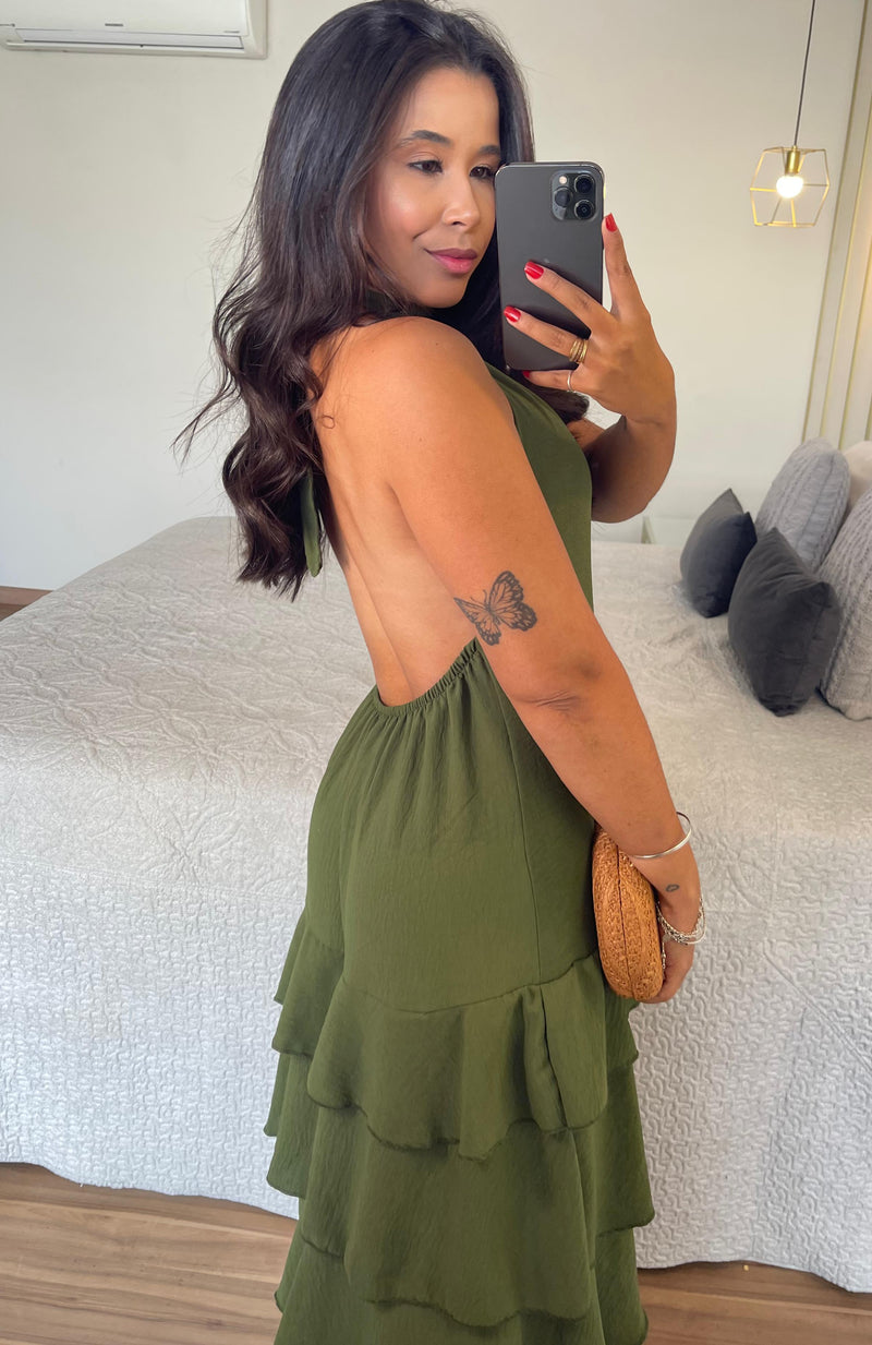Vestido Bella - Duna com Babados
