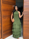 Vestido Bella - Duna com Babados