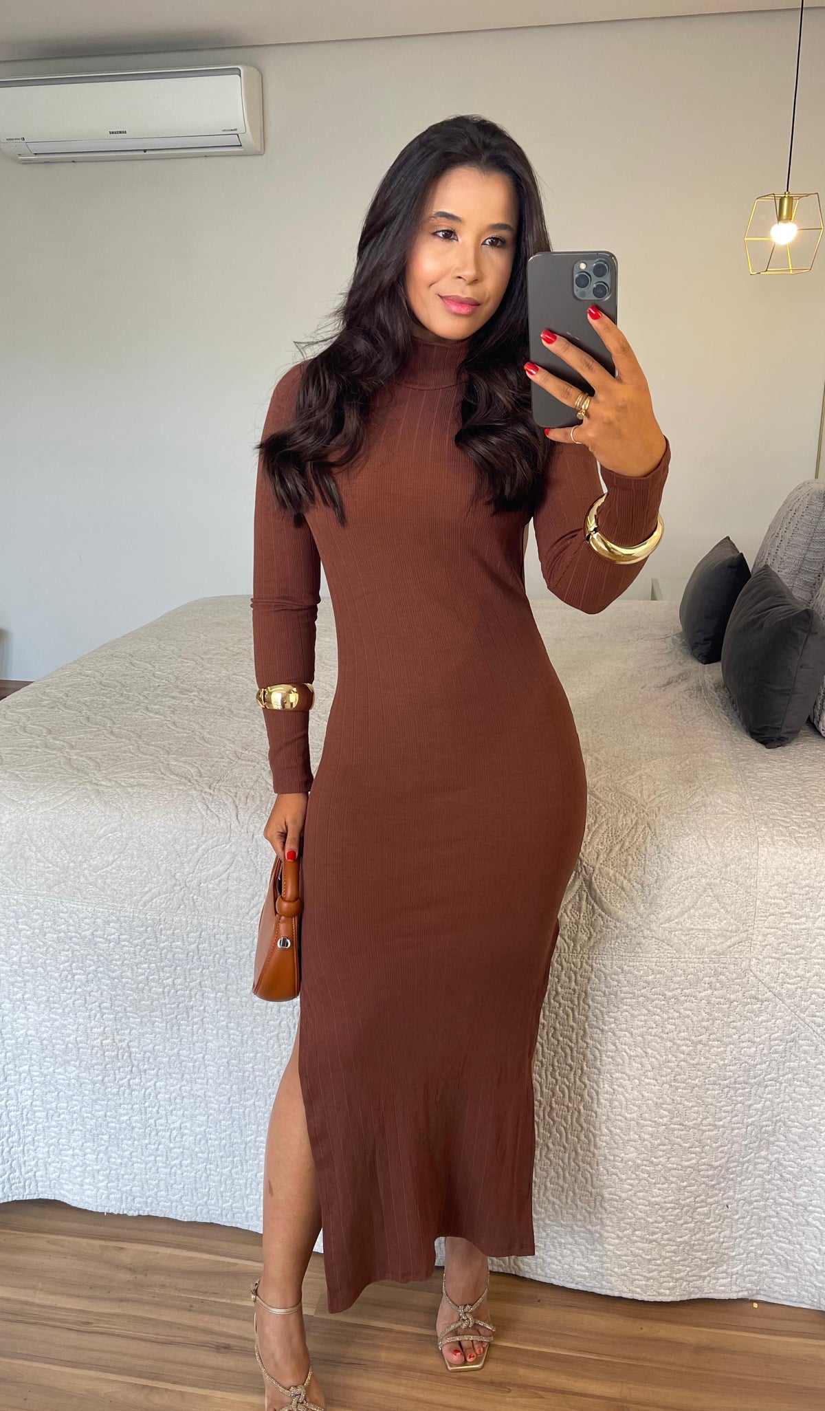 Vestido Sasha - Canelado com Decote nas Costas