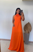 Vestido Lara – Vestido Longo Duna Decote Costas