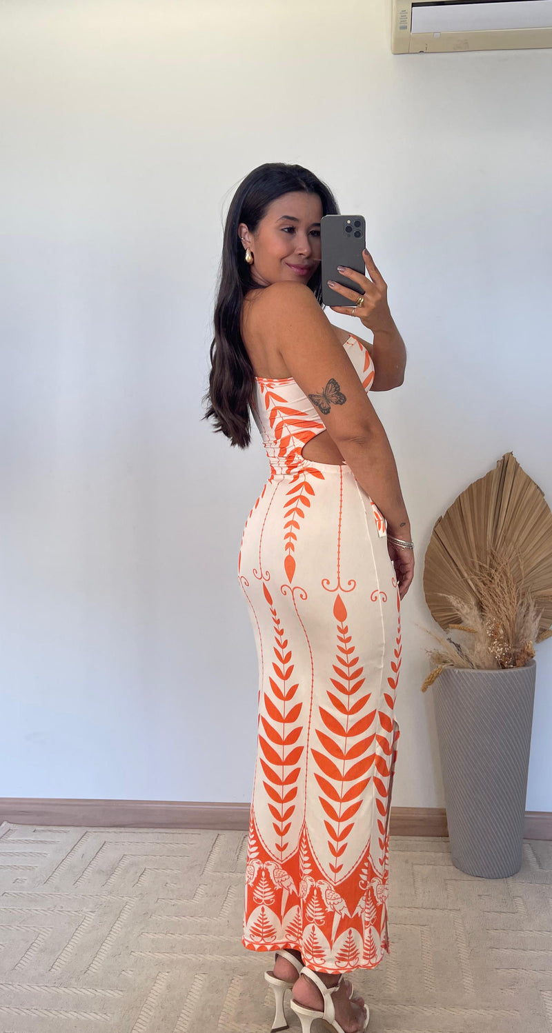 Vestido Nolita - Suplex com Recorte na Cintura