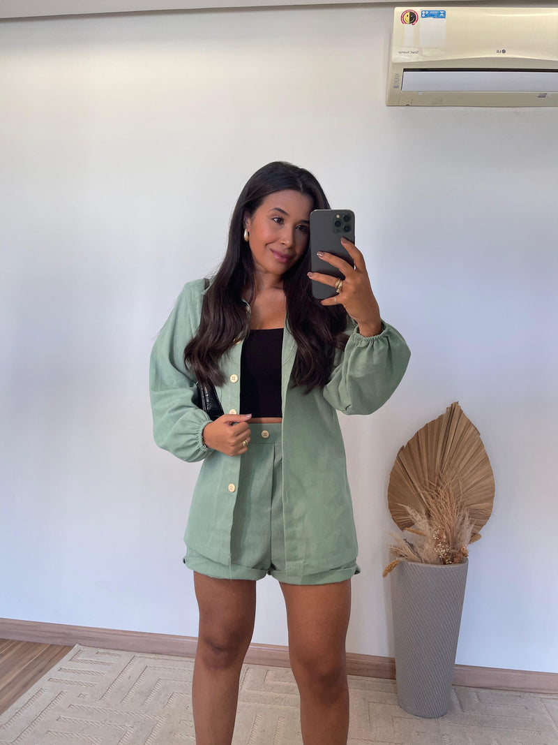 Conjunto Zaya - Linho Camisa e Short
