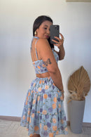 Vestido Ingrid - Amarração no Pescoço e Estampa Floral