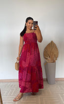 Vestido Suellen -Viscolinho Longuete