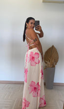 Vestido Floral -Crepinho de Seda Longo