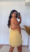 Vestido Isadora Lastex - Chiffon Costas Abertas