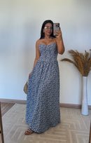 Vestido Samira -Crepinho Tomara que Caia