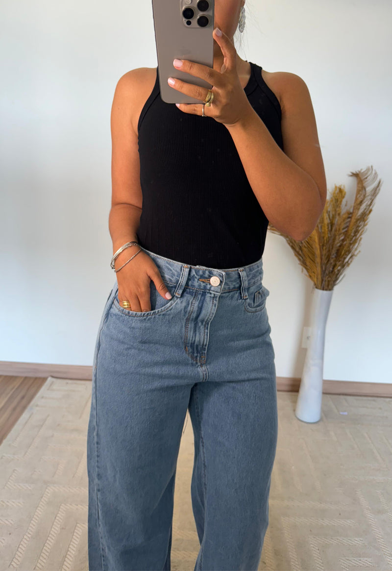 Calça Lia Wide Leg – Jeans Azul Claro