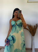 Vestido Amelie Plissado - Detalhe com Argola