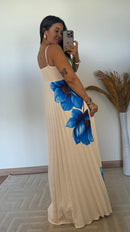 Vestido Amelie Plissado - Detalhe com Argola