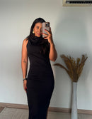 Vestido Lorena – Modelo Justo com Drapeado