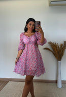 Vestido Mailí Lily  – Chiffon Curto com Bojo