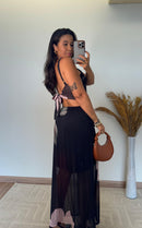 Vestido Liz - Ombro Só com Saia Plissada