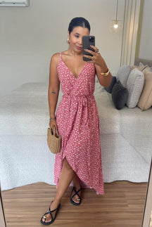 Vestido Lorena - Viscolinho Longo Decote