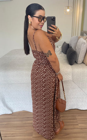 Vestido Lorena - Viscolinho Longo Decote