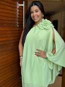 Vestido Mia- Ombro Só Flor Chifon