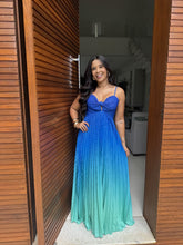 Vestido Thay Degradê - Crepinho Saia Plissada