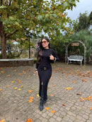 Vestido Lurian – Midi Canelado com Fenda