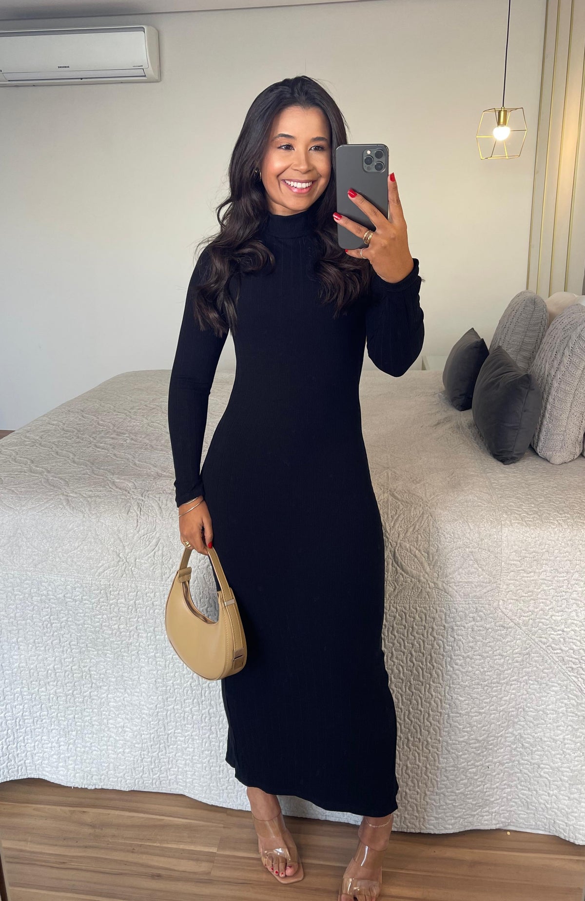 Vestido Sasha - Canelado com Decote nas Costas
