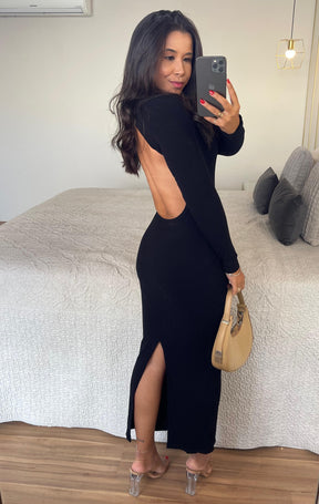 Vestido Sasha - Canelado com Decote nas Costas