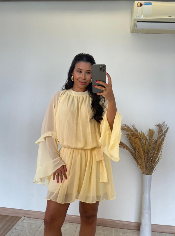 Vestido Francine – Chiffon, Leve, Elegante e Atemporal