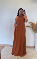 Vestido Lara – Vestido Longo Duna Decote Costas