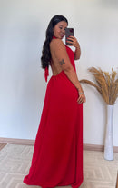 Vestido Lara – Vestido Longo Duna Decote Costas