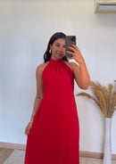 Vestido Lara – Vestido Longo Duna Decote Costas