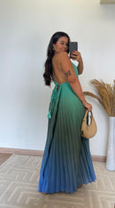 Vestido Vítória - Plissado Degradê