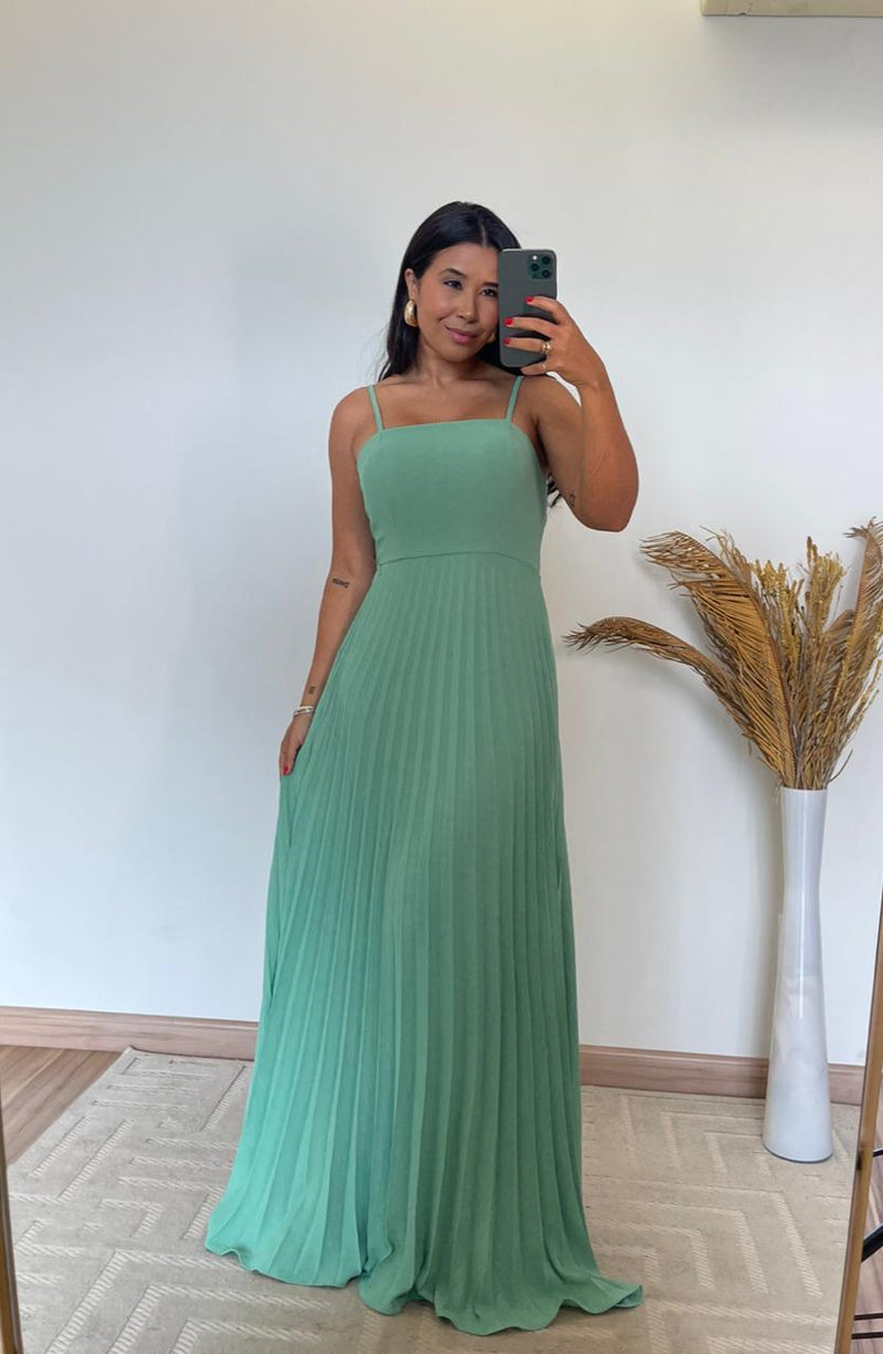 Vestido Lívia - Plissado com Amarração