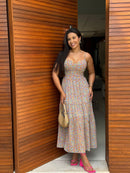 Vestido Aurora - Longuete em Chiffon