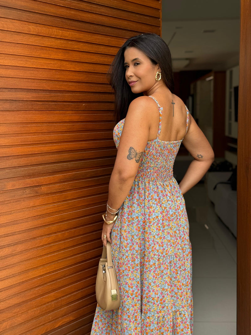 Vestido Aurora - Longuete em Chiffon